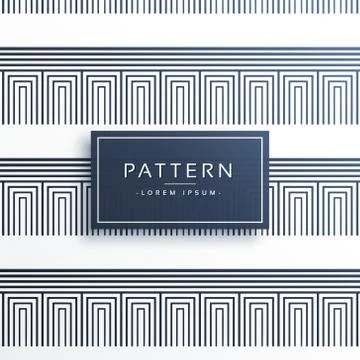 Abstract geometric lines vector pattern Stock Illustration