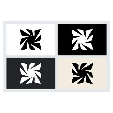 Abstract Geometric Logo Design Elements Set Stock-Illustration