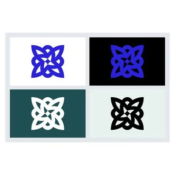 Abstract Geometric Logo Design Set (1) Stock Illustration