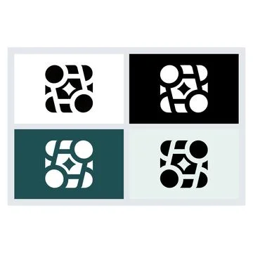 Abstract Geometric Logo Design Symbol Stock Illustration