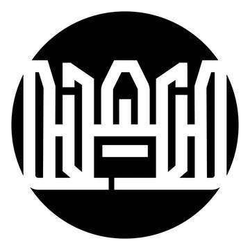 Abstract geometric logo design symbolizing ancient civilization Ilustración de archivo