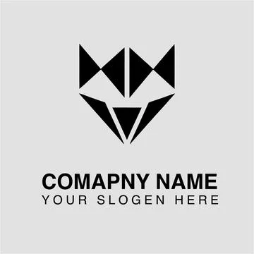 Abstract geometric logo design template for modern company branding and visual Stock Illustration