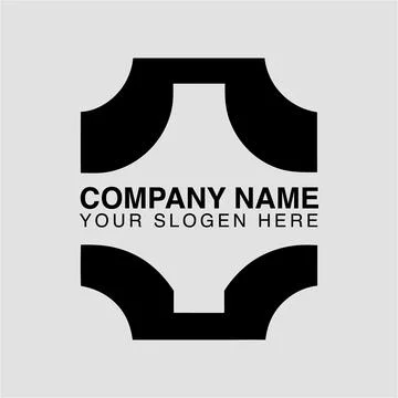 Abstract geometric logo design template for company branding and business Stock Illustration