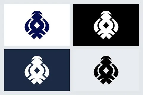 Abstract Geometric Logo Design Template Stock Illustration