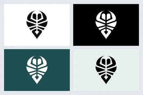 Abstract Geometric Logo Design Template Stock Illustration