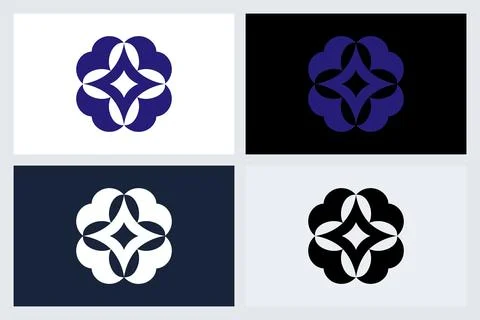 Abstract Geometric Logo Design Template (1) Stock Illustration