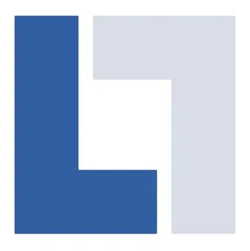 Abstract geometric logo template. Interlocking square / rectangle Stock Illustration