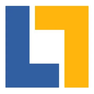 Abstract geometric logo template. Interlocking square / rectangle Stock Illustration