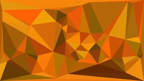 Abstract geometric low poly art with warm autumn colors 스톡 일러스트
