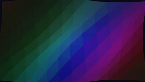 Abstract Geometric Low Poly Background with Dark Rainbow Gradient Stock Footage 335474185