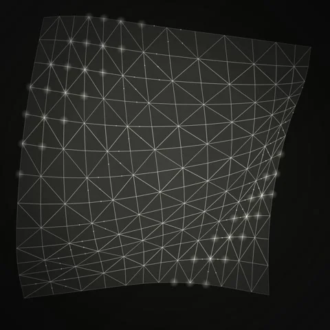 Abstract geometric low poly background pattern on dark slate surface Stock Footage 345690741