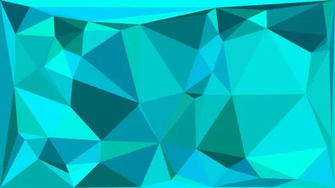 Abstract geometric low poly background in turquoise tones イラスト素材