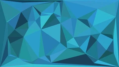 Abstract geometric low poly blue triangle background design Illustrazione stock
