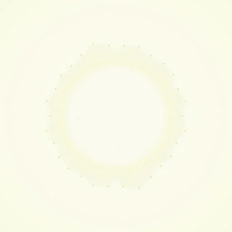 Abstract Geometric Mandala Circle Pattern, Gentle Yellow and White Backgrou.. Stock Footage 347259647