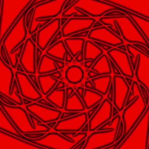 Abstract Geometric Mandala Motion Loop with Dynamic Color Transitions Stock Footage 339630817