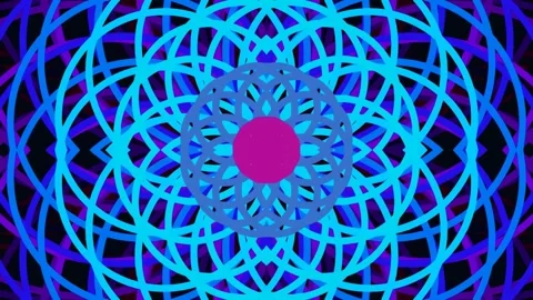 Abstract Geometric Mandala Pattern Animation. Stock Footage 341531264
