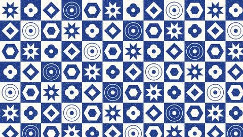 Abstract geometric mandala patterns in vibrant colors illustration Illustrazione stock
