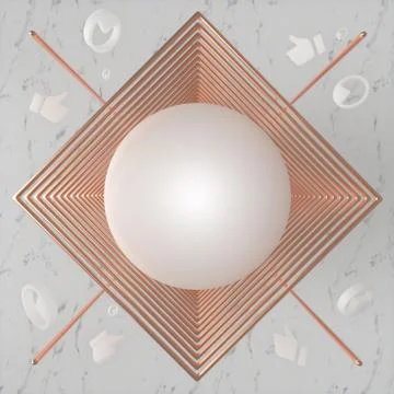 Abstract geometric on Marble Stock Illustration