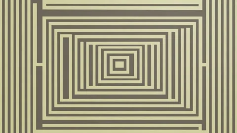 Abstract geometric maze background with concentric square pattern, hand dra.. Stock Footage 341429017