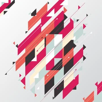Abstract geometric modern diagonal and triangle element red tone color backgr Stock Illustration