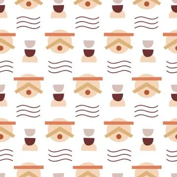 Abstract Geometric modern seamless pattern Stock Illustration