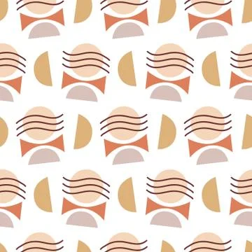 Abstract Geometric modern seamless pattern Stock Illustration