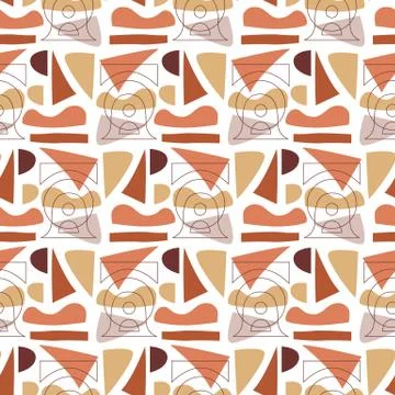 Abstract Geometric modern seamless pattern Stock Illustration