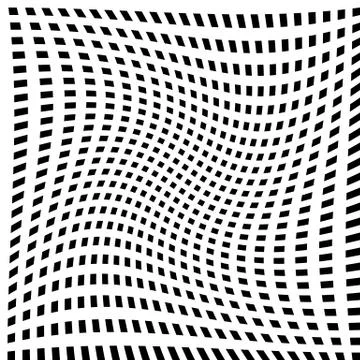 Abstract geometric monochrome graphics with intersecting lines Stock Illustration