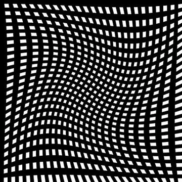 Abstract geometric monochrome graphics with intersecting lines Stock Illustration