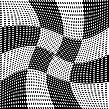 Abstract geometric monochrome graphics with intersecting lines Stockillustratie