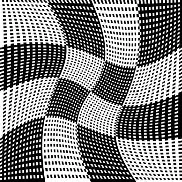 Abstract geometric monochrome graphics with intersecting lines Stockillustratie