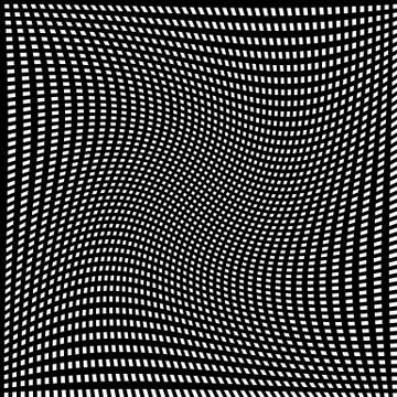 Abstract geometric monochrome graphics with intersecting lines Stock Illustration