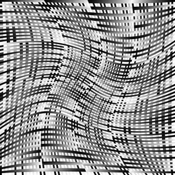 Abstract geometric monochrome graphics with intersecting lines Stock Illustration