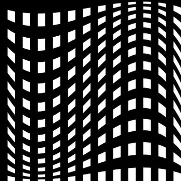 Abstract geometric monochrome graphics with intersecting lines Stockillustratie