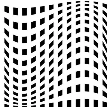 Abstract geometric monochrome graphics with intersecting lines Stock Illustration