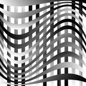 Abstract geometric monochrome graphics with intersecting lines Stockillustratie