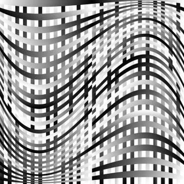 Abstract geometric monochrome graphics with intersecting lines Stockillustratie