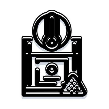 Abstract geometric monochrome lines creating modern design Stock Illustration