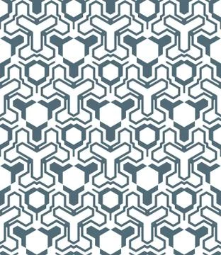 Abstract geometric monochrome seamless pattern. Stock Illustration