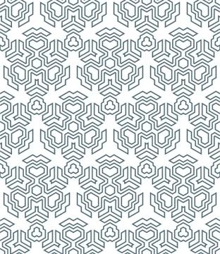 Abstract geometric monochrome seamless pattern. Stock Illustration