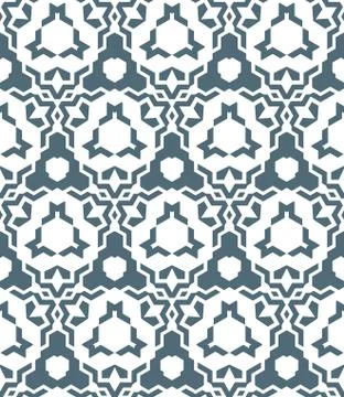Abstract geometric monochrome seamless pattern. Stock Illustration