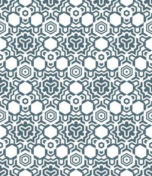 Abstract geometric monochrome seamless pattern. Stock Illustration