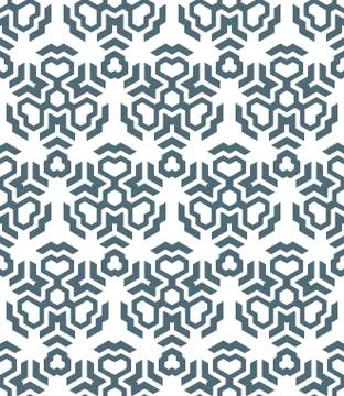 Abstract geometric monochrome seamless pattern. Stock Illustration