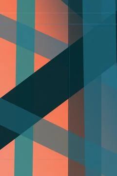 Abstract geometric mosaic pattern with angular shapes and soft blur in blue.. Illustrazione stock