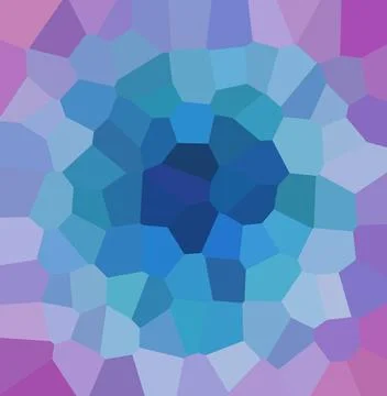 Abstract geometric mosaic pattern in blue and purple color gradient Stock Illustration