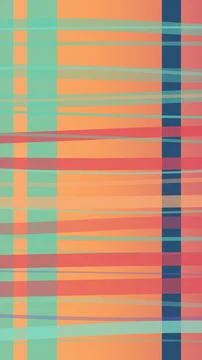 Abstract geometric mosaic pattern with teal, coral, peach, and navy blocks .. Stock Illustration
