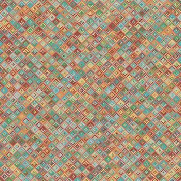 Abstract geometric mosaic seamless vector pattern Stock-Illustration
