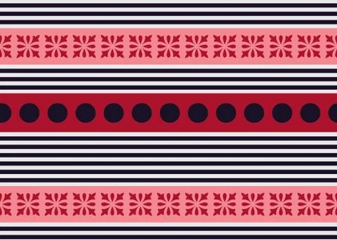 Abstract geometric motif pattern background Stock Illustration