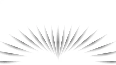 Abstract geometric motion background with circular rays and grunge texture Stock Footage 333726274
