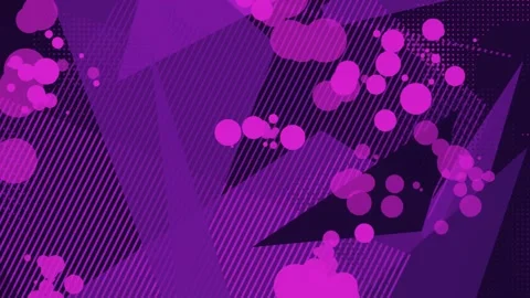 Abstract Geometric Motion Background with Purple Shapes Stock Footage 344755498